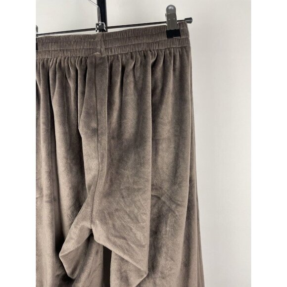 Skims Velour Velvet Wide Leg High Rise Pull-On Pants in‎ Sienna Women's Size XXS - Picture 5 of 7